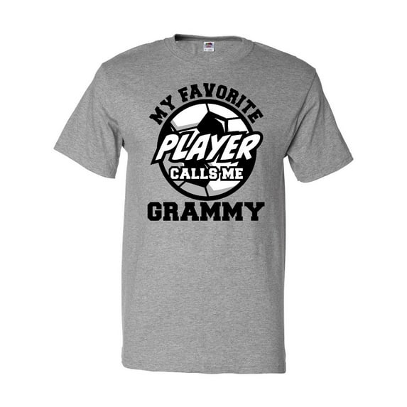 Inktastic Soccer My Favorite Player Calls Me Grammy T-Shirt
