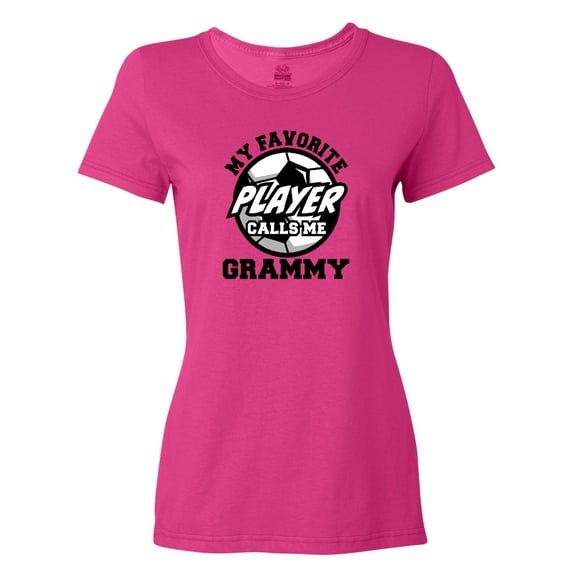 Inktastic Soccer My Favorite Player Calls Me Grammy Women's T-Shirt