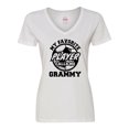 thumbnail image 1 of Inktastic Soccer My Favorite Player Calls Me Grammy Women's V-Neck T-Shirt, 1 of 5