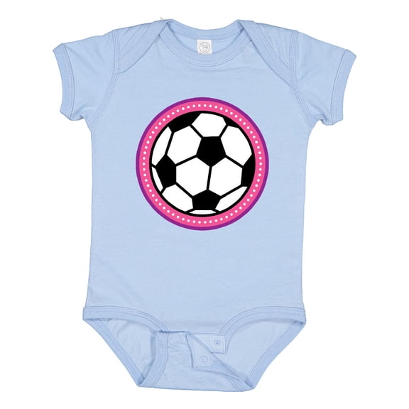 Inktastic Soccer Player Girls Sports Ball Girls Baby Bodysuit