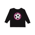 thumbnail image 1 of Inktastic Soccer Player Girls Sports Ball Girls Long Sleeve Toddler T-Shirt, 1 of 5