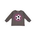thumbnail image 1 of Inktastic Soccer Player Girls Sports Ball Girls Long Sleeve Toddler T-Shirt, 1 of 5