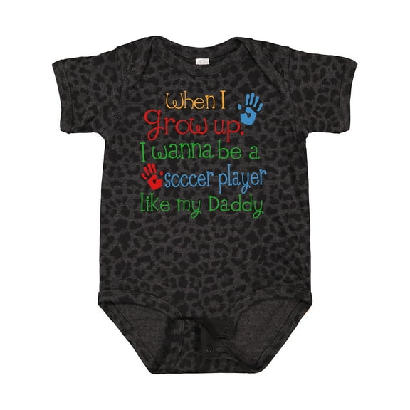 Inktastic Soccer Player Like Daddy Boys or Girls Baby Bodysuit