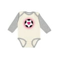 thumbnail image 1 of Inktastic Soccer Player Sports Lover Girls Long Sleeve Baby Bodysuit, 1 of 5