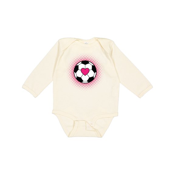 Inktastic Soccer Player Sports Lover Girls Long Sleeve Baby Bodysuit