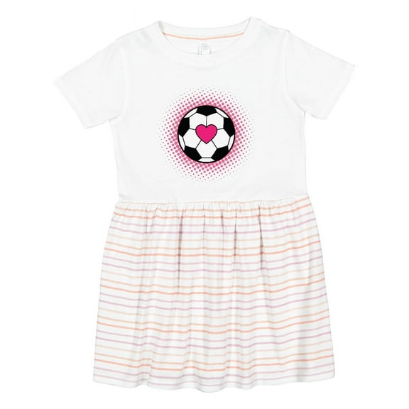 Inktastic Soccer Player Sports Lover Girls Toddler Dress