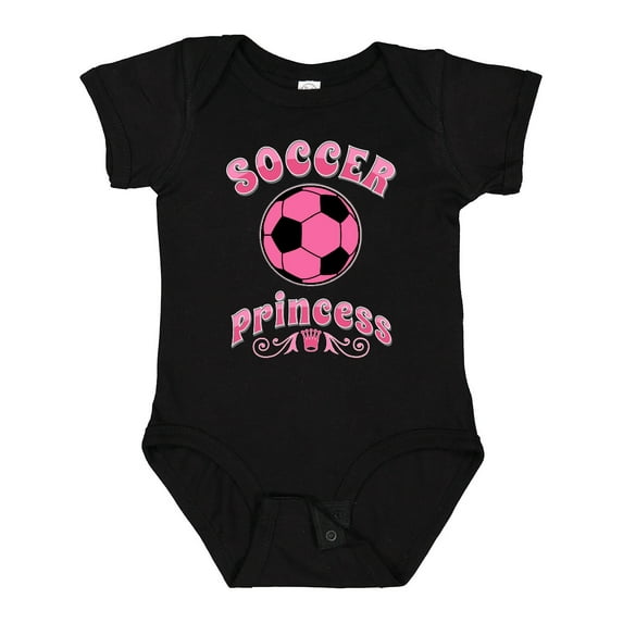 Inktastic Soccer Princess Girls Baby Bodysuit