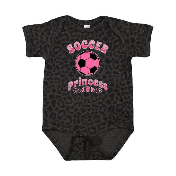 Inktastic Soccer Princess Girls Baby Bodysuit