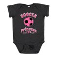 thumbnail image 1 of Inktastic Soccer Princess Girls Baby Bodysuit, 1 of 5