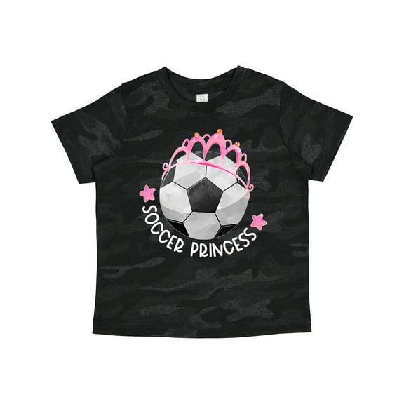 Inktastic Soccer Princess Tiara Girls Toddler T-Shirt