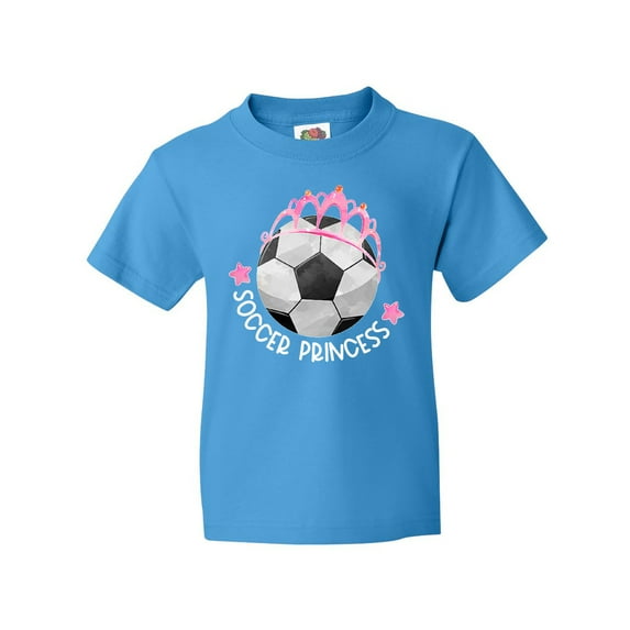 Inktastic Soccer Princess- Tiara Youth T-Shirt
