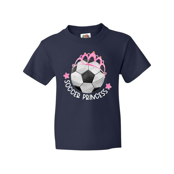 Inktastic Soccer Princess Tiara Youth T-Shirt