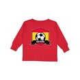 thumbnail image 1 of Inktastic Soccer Spain Flag Banner Boys or Girls Long Sleeve Toddler T-Shirt, 1 of 5