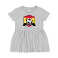 thumbnail image 1 of Inktastic Soccer Spain Flag Banner Girls Baby Dress, 1 of 5