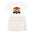 thumbnail image 1 of Inktastic Soccer Spain Flag Banner Girls Toddler Dress, 1 of 5