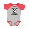 thumbnail image 1 of Inktastic Soccer Sports Gift for Kids Boys or Girls Baby Bodysuit, 1 of 5