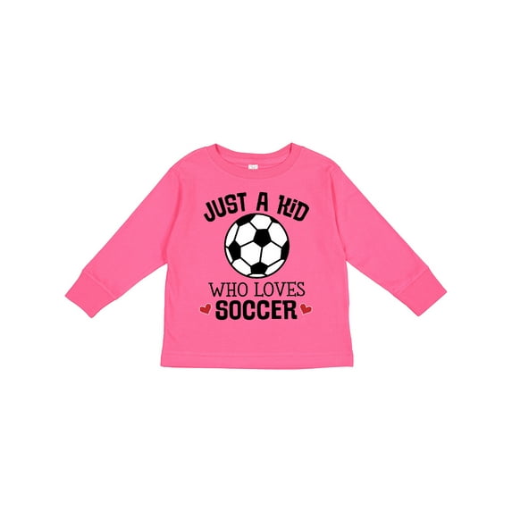 Inktastic Soccer Sports for Kids Boys or Girls Long Sleeve Toddler T-Shirt