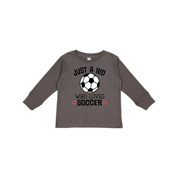 Inktastic Soccer Sports for Kids Boys or Girls Long Sleeve Toddler T-Shirt
