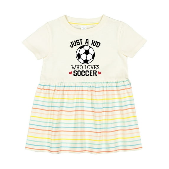 Inktastic Soccer Sports for Kids Girls Baby Dress