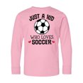thumbnail image 1 of Inktastic Soccer Sports for Kids Long Sleeve Youth T-Shirt, 1 of 5