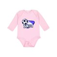 thumbnail image 1 of Inktastic Soccer Stars Boys or Girls Long Sleeve Baby Bodysuit, 1 of 5