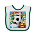 thumbnail image 1 of Inktastic Soccer Superhero Boys or Girls Baby Bib, 1 of 4