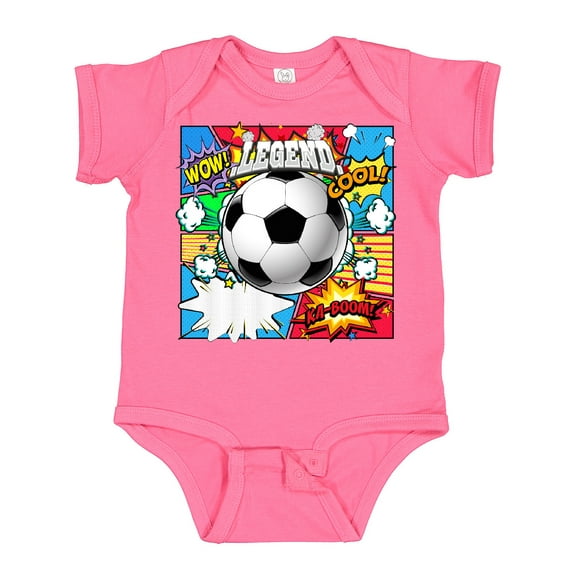 Inktastic Soccer Superhero Boys or Girls Baby Bodysuit