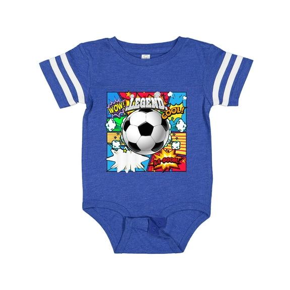 Inktastic Soccer Superhero Boys or Girls Baby Bodysuit