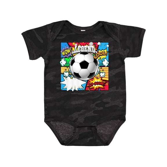 Inktastic Soccer Superhero Boys or Girls Baby Bodysuit