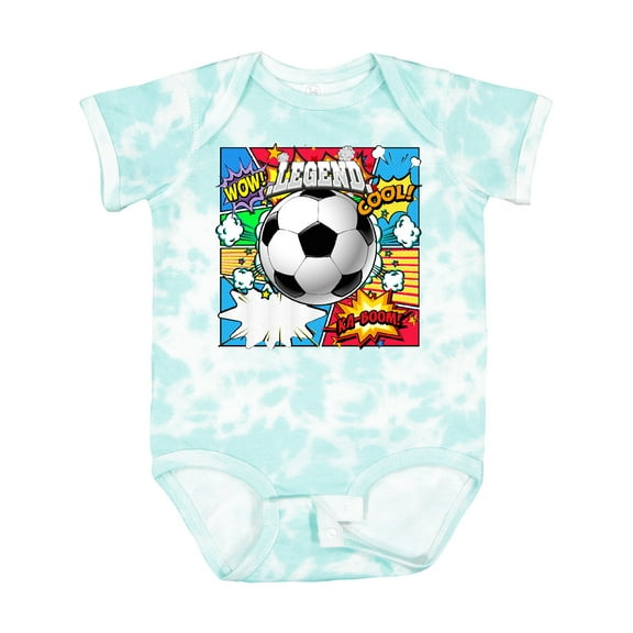 Inktastic Soccer Superhero Boys or Girls Baby Bodysuit