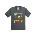 thumbnail image 1 of Inktastic Society Says I'm Autistic God Says I Am Perfect Youth T-Shirt, 1 of 5
