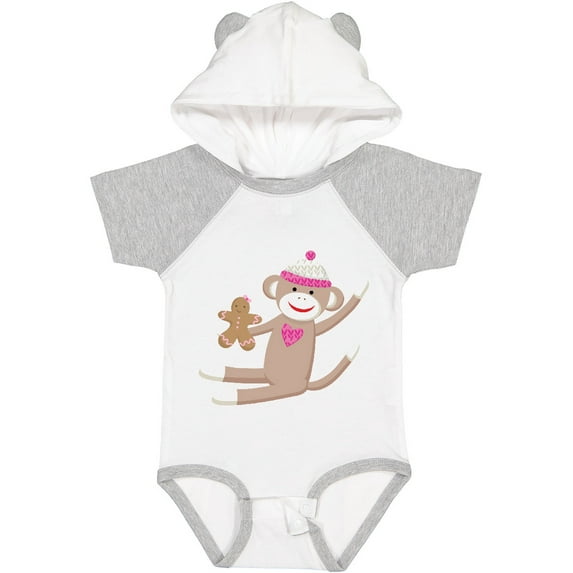 Inktastic Sock Monkey Gingerbread Boys or Girls Baby Bodysuit