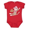 thumbnail image 1 of Inktastic Sock Monkey Gingerbread Boys or Girls Baby Bodysuit, 1 of 5