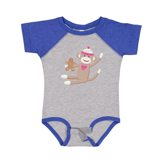 Inktastic Sock Monkey Gingerbread Boys or Girls Baby Bodysuit