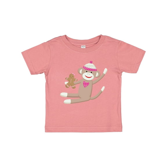 Inktastic Sock Monkey Gingerbread Boys or Girls Baby T-Shirt