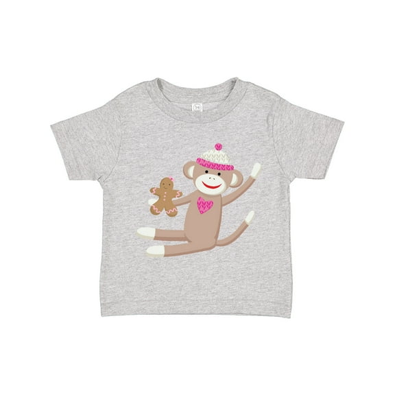 Inktastic Sock Monkey Gingerbread Boys or Girls Toddler T-Shirt
