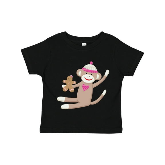 Inktastic Sock Monkey Gingerbread Boys or Girls Toddler T-Shirt