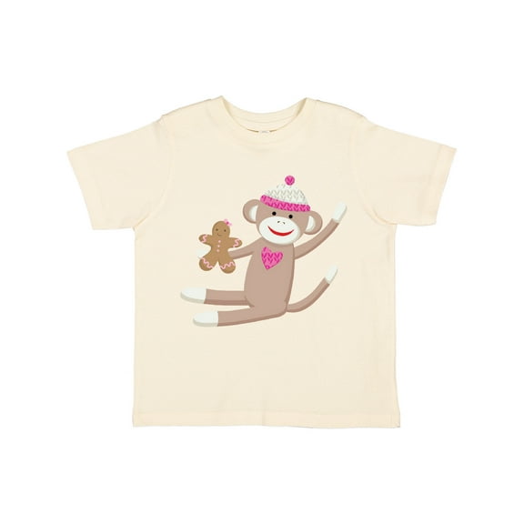 Inktastic Sock Monkey Gingerbread Boys or Girls Toddler T-Shirt