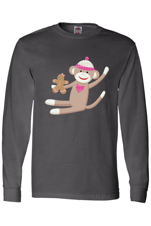 Sock Monkey Gingerbread Long Sleeve T-Shirt