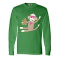 thumbnail image 1 of Inktastic Sock Monkey Gingerbread Long Sleeve T-Shirt, 1 of 5