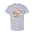 thumbnail image 1 of Inktastic Sock Monkey Gingerbread T-Shirt, 1 of 5