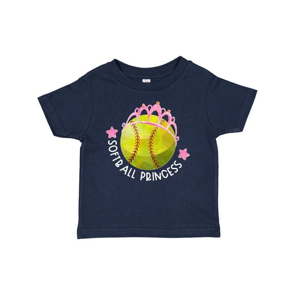 Inktastic Softball Princess- Tiara Girls Baby T-Shirt