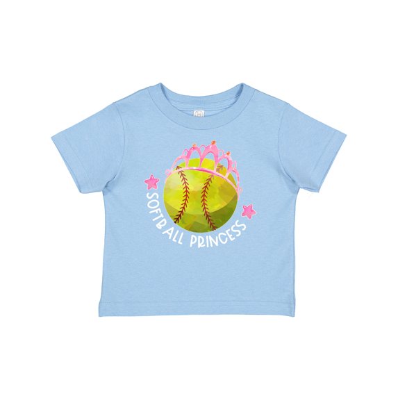 Inktastic Softball Princess- Tiara Girls Baby T-Shirt