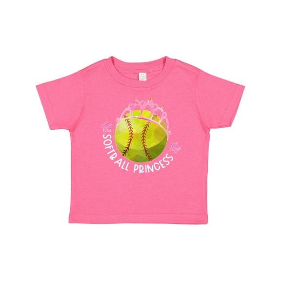Inktastic Softball Princess- Tiara Girls Baby T-Shirt