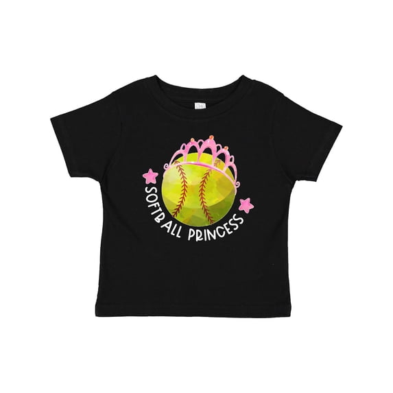 Inktastic Softball Princess- Tiara Girls Baby T-Shirt
