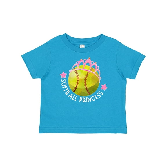 Inktastic Softball Princess- Tiara Girls Baby T-Shirt
