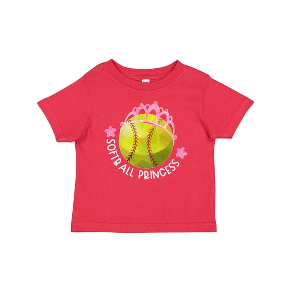 Inktastic Softball Princess- Tiara Girls Baby T-Shirt