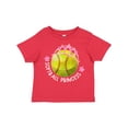 thumbnail image 1 of Inktastic Softball Princess- Tiara Girls Toddler T-Shirt, 1 of 5