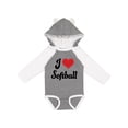thumbnail image 1 of Inktastic Softball Sports Gift for Girls Girls Long Sleeve Baby Bodysuit, 1 of 5