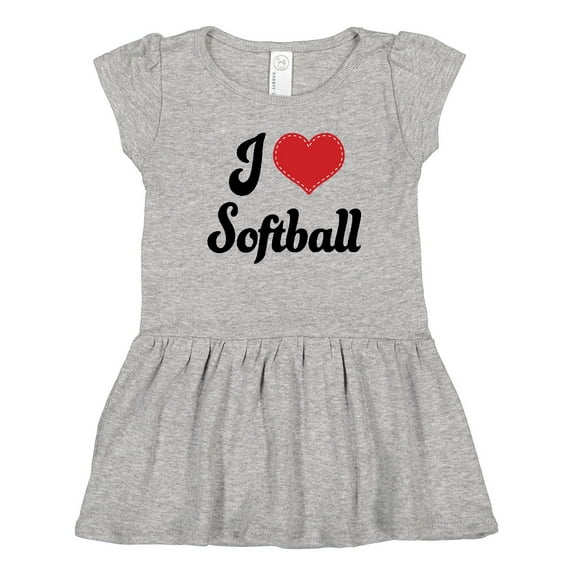 Inktastic Softball Sports Gift for Girls Girls Toddler Dress